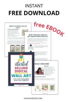 the free ebook on how to make your own digital wall art with photos and videos