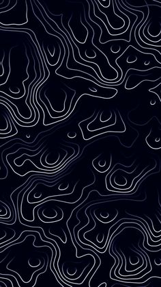 an abstract background with white lines on a dark blue background, in the shape of waves