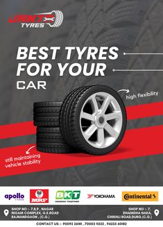 an advertisement for tires with the words best tyres for your car written below it