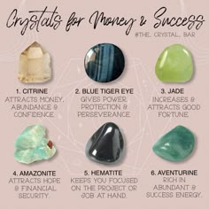 Crystals For Success, Manifestation Crystals, Pretty Crystals, Money And Success, Crystals For Manifestation