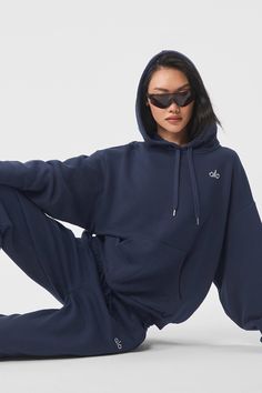 Accolade Hoodie - Navy Sweat Sets Aesthetic, Alo Tracksuit, Alo Sweat Set, Accolade Sweatpant, Madhappy Hoodie, Matching Sweat Set, Sweatpants And Sweater, Sweatpants And Hoodie, Gray Accessories