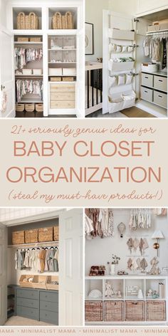 baby closet organization ideas for the nursery