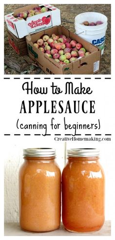 how to make apple sauce canning for beginners