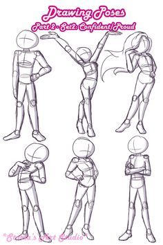 drawing poses for the female and male character in this video, you can see how to draw