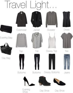 Travel Capsule, Travel Clothes, Mode Casual, Minimalist Wardrobe, Travel Wardrobe, Travel Outfits, Packing Light, Travel Light, Mode Inspiration