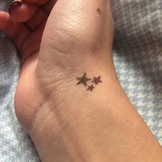 a person with a small tattoo on their wrist