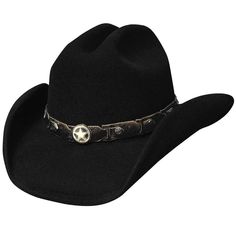 Bullhide Colt 45 - Shapeable Wool Felt Cowboy Hat - Hatcountry Felt Cowboy Hat, Vintage Style Hat, Felt Cowboy Hats, Old West, Hat Band, Cowboy Hat, Hat Fashion, Large Black, Wool Felt