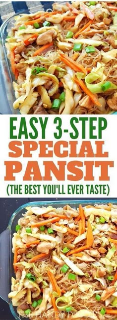 an easy and delicious recipe for special pansit the best you'll ever taste