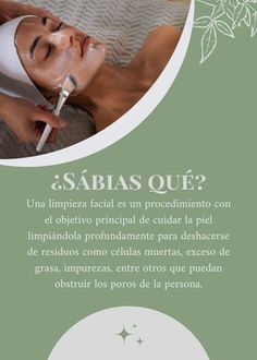 ¿Qué es una limpieza facial? Sking Care, Skin Center, Esthetician Marketing, Facial Tips, Spa Branding, Skin Aesthetics, Spa Facial, Facial Spa