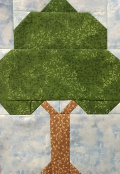 the tree is made up of paper and fabric