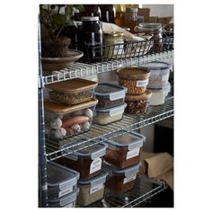 an organized pantry with lots of spices and condiments