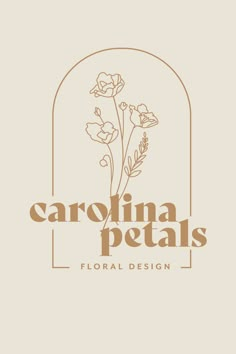 Logo/Brand Design for a Wedding Floral Company Logos With Flowers Graphic Design, Ring Wedding Logo, Floral Design Logos, Floral Shop Logo Design, Flowershop Logo Ideas, Botanical Logo Branding, Logo Design Floral, Wildflower Logo Design, Minimal Flower Logo