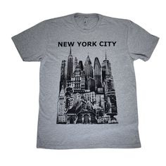 the new york city t - shirt in grey