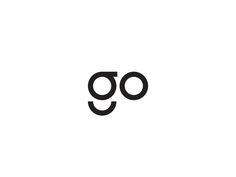 the word go written in black on a white background