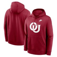 Take your fandom back in time by grabbing this Oklahoma Sooners Legacy Primary Logo Club hoodie. Constructed by Nike, this pullover features stunning throwback Oklahoma Sooners graphics on the chest. The fleece lining and comfortable cotton/polyester blend will make this your go-to when it gets chilly outside. Nike Sports Fan Apparel Sweatshirt, Nike Sweatshirt For Sports Season Fan Apparel, Nike Collegiate Sports Hoodie, Collegiate Long Sleeve Hoodie With Logo Print, Nike Collegiate Hoodie For Sports, Nike Long Sleeve Fan Apparel Hoodie, Nike Hoodie With Letter Print For Sports Season, Nike Fan Apparel Hoodie, Nike Long Sleeve Hoodie Fan Apparel