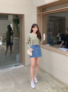 Korean Outfit For Summer, Cute Korean Summer Outfits, Korean Summer Outfits, Korean Outfit Street Styles, Casual Day Outfits, Korean Girl Fashion, Korean Fashion Trends, Ulzzang Fashion