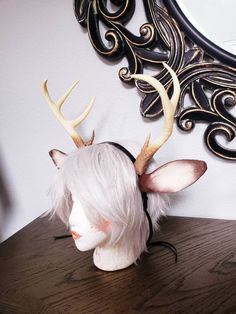 "These Ultra Realistic, Ultra Light Weight 3D printed Deer/ Fawn Antlers are fresh off of the print bed. We took great care in designing these to give them the most authentic look possible while keeping them virtually weightless on your head. Complete with real feel \"knobby\" texture and true color paint these have the true look natural horns without the weight. They are about 10\" tall, come attached to a plastic headband for easy on easy off. These are fixed in place, so you will not have to Hangout Outfit, Cosplay Horns, Doe Deer, Deer Ears, Deer Horns, Deer Fawn, Horn Headband, Deer Horn, Plastic Headband