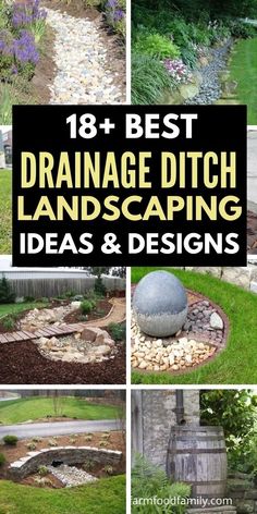 the best drainage ditch landscaping ideas and designs for your yard or garden in this article you'll have to see