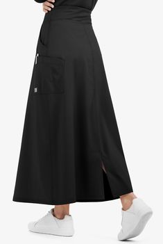 UA Butter-Soft STRETCH Women's Long Scrub Skirt, Nurse Scrub Skirts Hijab Scrubs, Nurse Scrub Dress, Nursing Scrubs Outfits, Scrub Skirt, Scrub Skirts, Women's Lab Coat, Nurse Outfit Scrubs, Medical Scrubs Fashion, Medical Scrubs Outfit