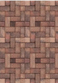 an image of a brown and tan brick flooring textured with small squares in the middle