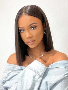 Human Hair Color, Bob Lace Front Wigs, 100 Human Hair Wigs, Penteado Cabelo Curto, Locs Hairstyles, Natural Hair Color, Bob Wigs, Straight Hair, 100 Human Hair