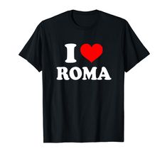 PRICES MAY VARY. Do you love Roma? Show your Roma pride with our awesome custom apparel that reads I Heart Roma! Makes a great souvenir for a tourist or someone born in Roma. Looking for a great piece of clothing to show your love of Roma? This custom I Love Roma souvenir apparel is for you! Lightweight, Classic fit, Double-needle sleeve and bottom hem I Love London Shirt Aesthetic, I Heart Ny Shirt, I Love Paris Tshirt Aesthetic, I Heart Paris Shirt, Italia Shirt, Born In Roma, Travel Wear, T Shirt Image, Custom Apparel