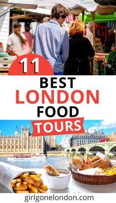 the london food tour with text overlay that reads 11 best london food tours