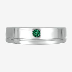 Ring Style: Mens Fashion RingsSetting: ProngStone Cut: RoundStone Millimeter Measurement: 3 Mm Length, 3 Mm WidthMetal Color: WhiteMetal: Sterling SilverBand Width: 7mmCare: Wipe CleanStone Type: 1 Lab Created EmeraldAuthenticity: Lab Created StoneBirthstone: May BirthstoneCountry of Origin: Imported Mens Fashion Rings, Mens Emerald Rings, Rings Mens, Colour Analysis, Fashion Rings Silver, Mens Rings Fashion, Seasonal Color Analysis, Men's Wedding Ring, Ring Color