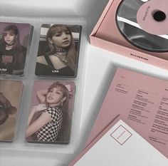 Bp Aesthetic, Blackpink Photocards, Lisa Or Lena, Merch Kpop, Kpop Collection, All About Kpop, Pop Collection, Pink Cards