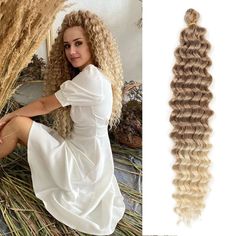 22"-28" Deep Wave Twist Crochet Braided Synthetic Hair Extensions African Omber   Hair Style(Texture):Deep Twist Crochet Braids Hair Length:22inch,28inch Hair Material:100% Low Temperature Fiber Hair Colors:1B,4#,27#,30#,T27,T30,T530.613#,27-613 Net Weight:22inch:82g/pack;28inch:115g/pack Attension:Usually 5-6 packs for a head, If you need more Abundance effect,please choose more. Package: 1 Pack/ Lot     PaymentTerms of salesContact us Payment   We accept PayPal only. We ship to your PayPal add Crochet Water Wave Hair, Deep Twist Crochet Braids, Hair Expo, Crochet Braids Hair, Crochet Hair Extensions, Ombre Hair Extensions, Crochet Braids Hairstyles, Deep Wave Hairstyles, Braids Hair