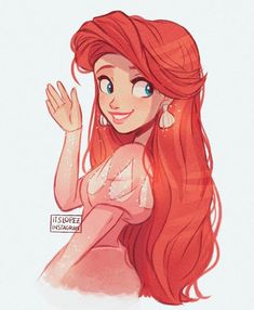 an image of ariel from the little mermaid