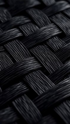 black woven material is shown in this close up photo, which looks like it could be woven