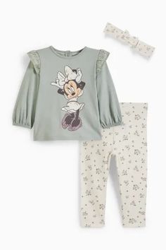 Minnie Mouse - baby outfit - 3 piece Lion King Baby, Baby Minnie, Baby Minnie Mouse, King Baby, Baby Top, Mouse Print, Baby Mouse, Sustainable Products