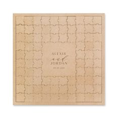 the personalized puzzle wedding guest book