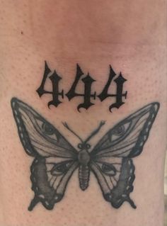 Numbers Tattoo, 444 Tattoo, Omerta Tattoo, 4 Tattoo, Dope Tattoos For Women, Stylist Tattoos, Dope Tattoos