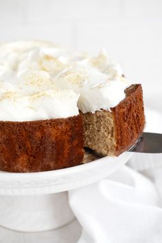 a close up of a cake on a plate