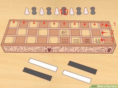 an image of a game board with numbers and symbols on it