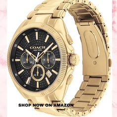 Coach Jackson Men's Chronograph Watch - Date Window and Subdials for Hours, Minutes, Seconds - Water Resistant 3 ATM/30 Meters - Gift for Him - Premium Fashion Timepiece for Everyday Wear - 45mm
#christmasgifts
Amazon Affiliate Men's Vintage Watch, Chronograph Watch Men, Coach Men, Business Casual Men, Coach Accessories, Black Case, Watch Movement, Stainless Steel Watch, Chronograph Watch