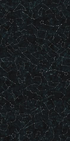 an image of stars in the night sky with many lines and dots all over it