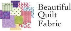 the logo for beautiful quilt fabric