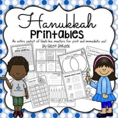 the hanukkah printables for kids