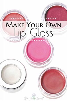 Lip Tint Diy, Lip Gloss Diy Recipes, Lip Gloss Recipe, Gloss Diy, Make Your Own Makeup, Lip Gloss Homemade, Natural Lip Gloss