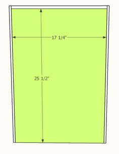 the measurements for an area that is square and has two sides on each side, with one