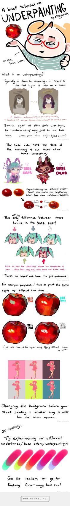 an info sheet with different colors and shapes