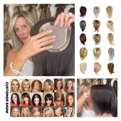 Permed Hair, Light Brown Highlights, Pearl Blonde, Blonde With Dark Roots, Creamy Blonde, Beige Blonde, Human Virgin Hair, Headband Wigs