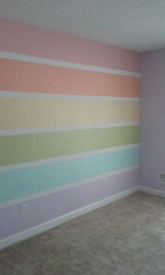 Wall ideas Playroom Decorating Ideas Walls, Wall Painting Ideas Rainbow, Rainbow Wall Paint Girl Rooms, Unicorn Room Paint Ideas, Rainbow Bedroom Wall Paint, Rainbow Painting Ideas Wall, Rainbow Bedroom Paint Ideas, Rainbow Color Wall, Pastel Rainbow Painted Wall