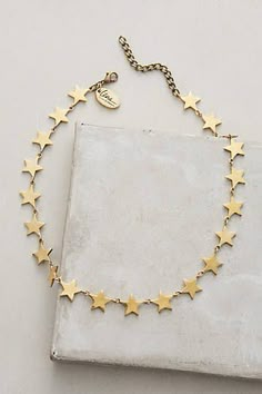 Papaya Tree, Star Choker, Casual Necklaces, Earrings Art, Anthropologie Jewelry, Gold Star, Jewelry Gold, Gold Stars