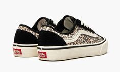 The Vans Style 36 “Cheetah” goes bold with big cat energy.  The unisex skateboarding shoe features a canvas base clad in a cheetah print.  It's layered with black suede panels, and the creamy white Vans sidestripe and laces give the upper its finishing touch.  The Style 36 is then completed with a black midsole stripe, creamy white midsole, and a traditional waffle bottom.  A reinforced toe cap and padded collar enhances the durability and comfort, respectively. Cat Energy, Cheetah Shoes, Vans Outfit, Vans Style, White Vans, Cute Sneakers, Closet Goals, Stadium Goods, Big Cat