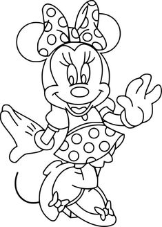 minnie mouse coloring pages for kids