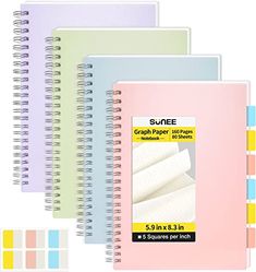 spiral bound notebooks in assorted colors